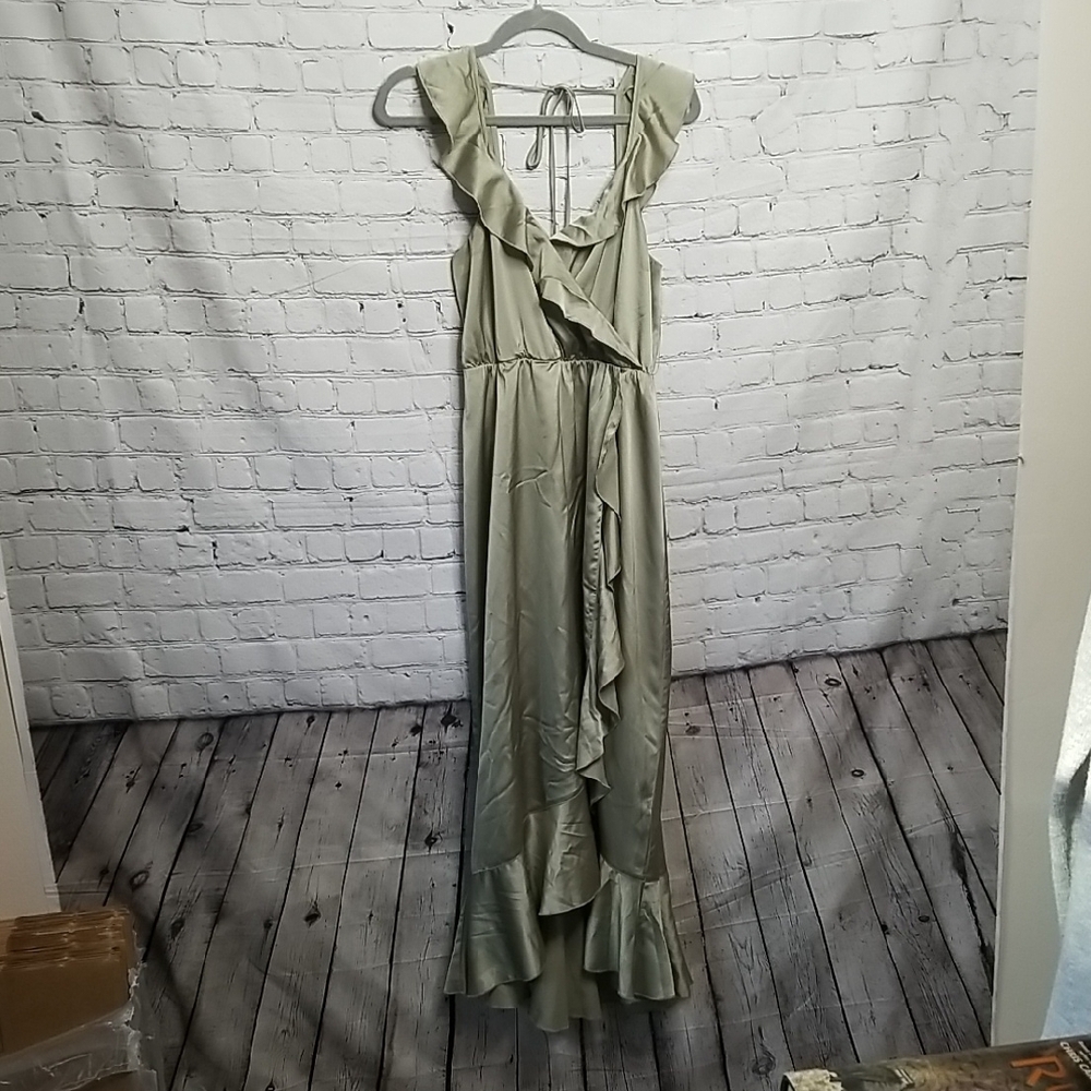 Show Me Your MuMu Sage High Low Dress - Picture 1 of 6